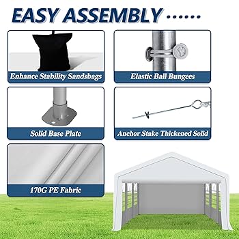 Amazon.com : COVERONICS 20'x20' Outdoor Party Tent, Heavy